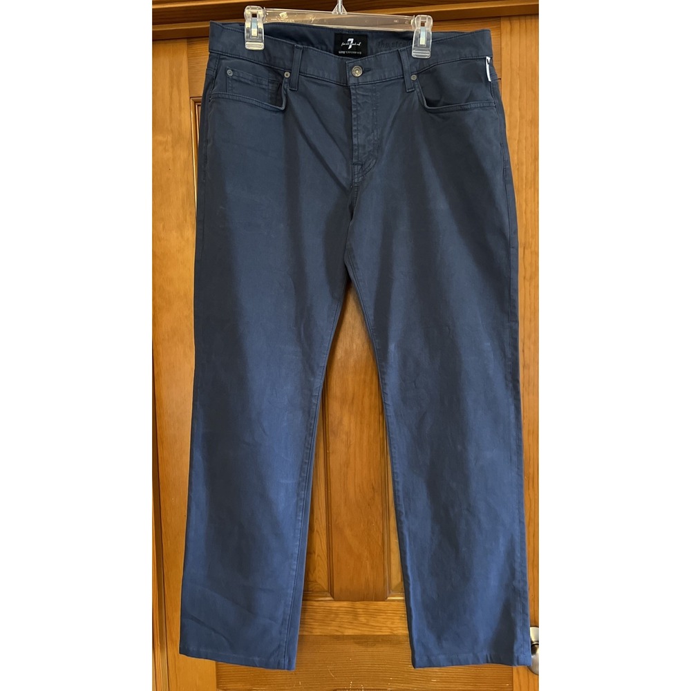 7 For All Mankind Jeans Mens 36 Blue The Straight Luxe Performance